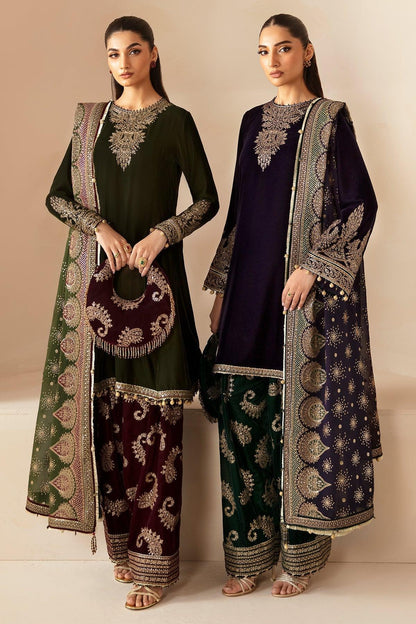 JAZMIN__Embroidered Velvet Formal VF-2030 - House Of Anaya