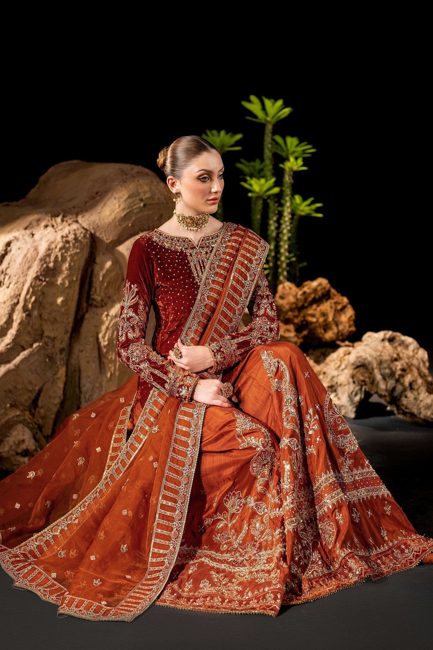 Naqshi | Makhmal 24 |  Amber - House Of Anaya