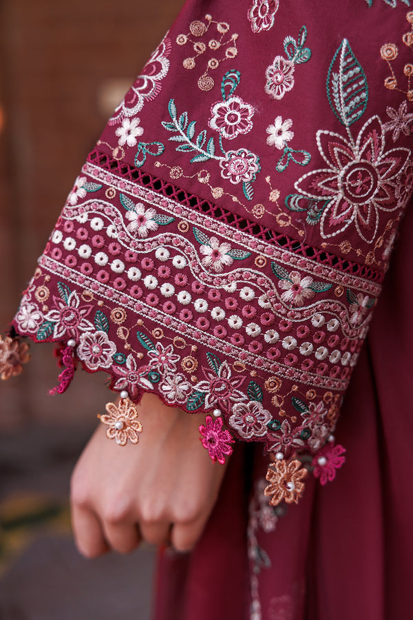 Farasha | Dastoor Embroidered Lawn SS24 | RUBY GLAM - House Of Anaya