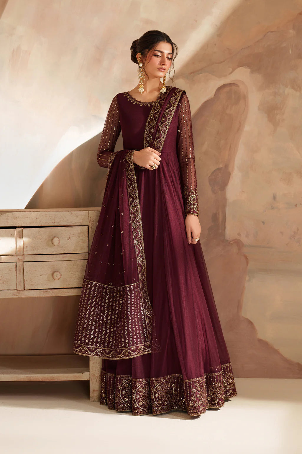 Iznik | Chinon Chiffon | CC-80 Embroidered Net