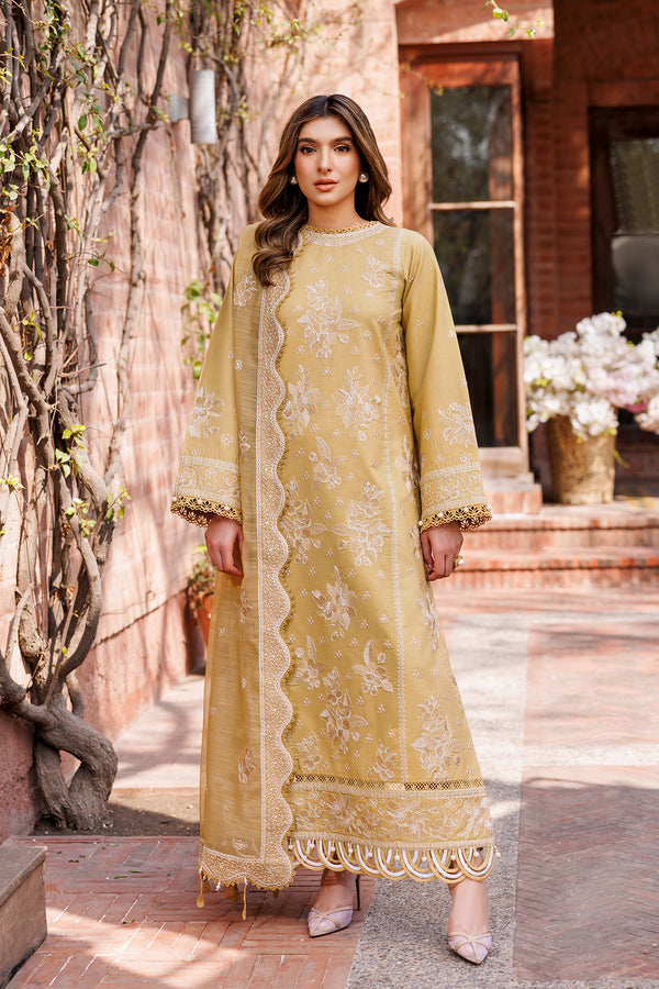 Farasha | Dastoor Embroidered Lawn SS24 | TUSCANY DREAM - House Of Anaya