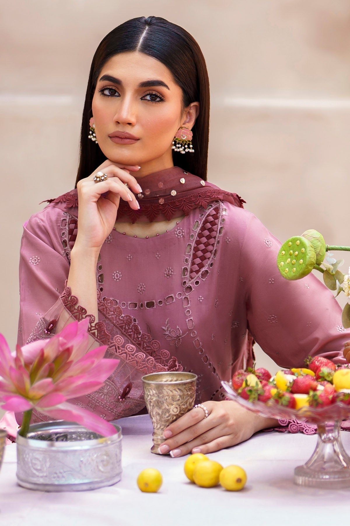 Nureh | Bazaar Lawn | NS - 136 - House Of Anaya
