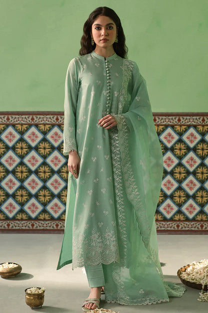 Cross Stitch | Chikankari Lawn | FLORAL WAVE - House Of Anaya
