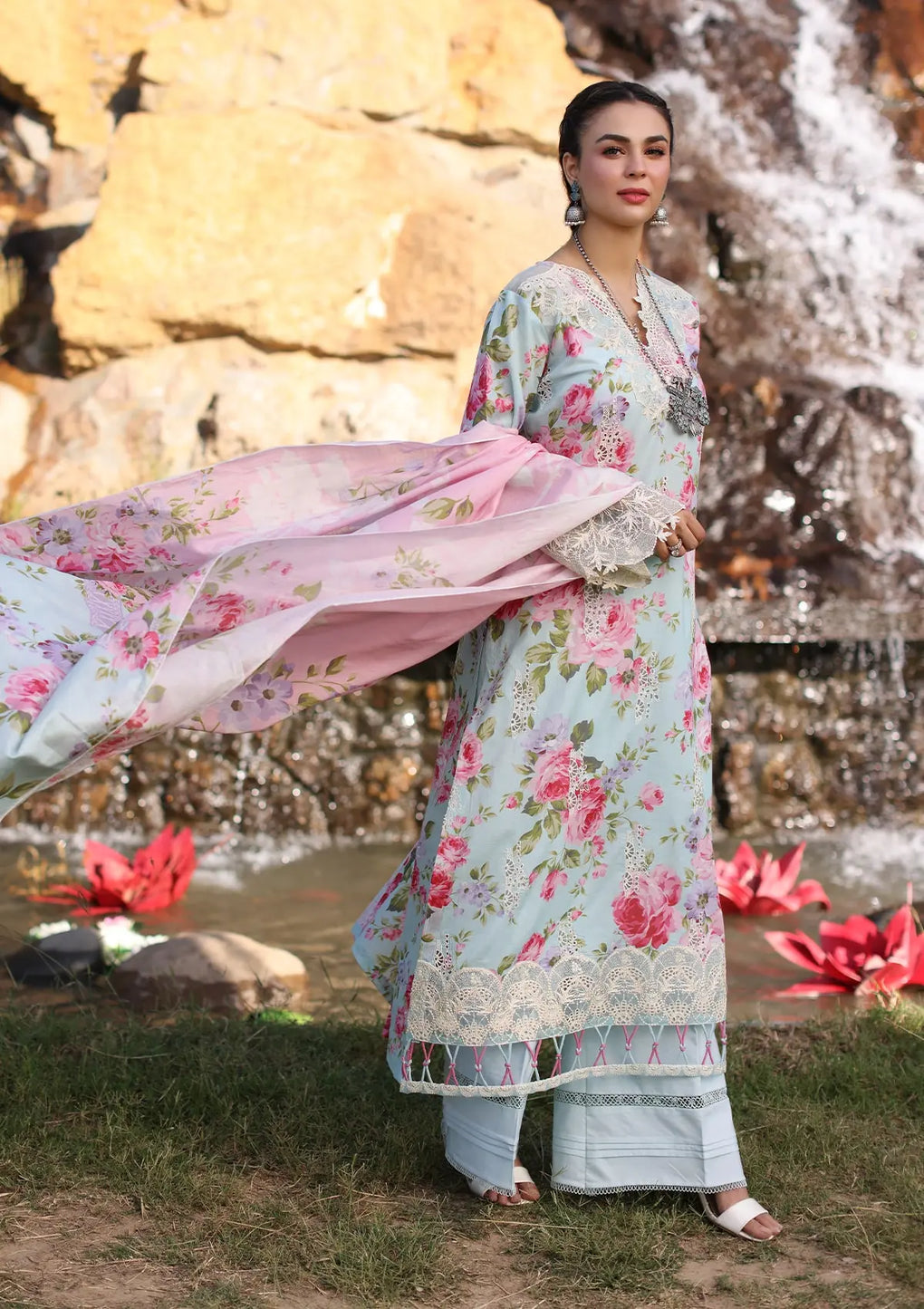 Elaf Premium | Prints Chikankari 24 | 04B GLACIELLA - House Of Anaya