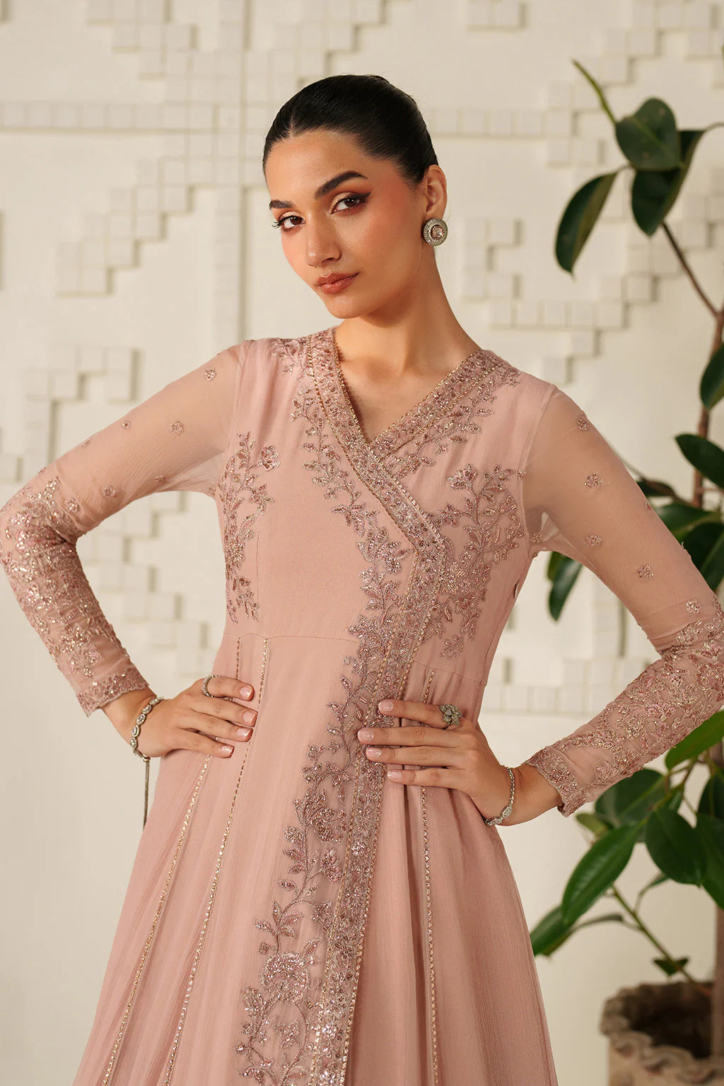 Iznik | Festive Formals | UE-623 Embroidered Chiffon