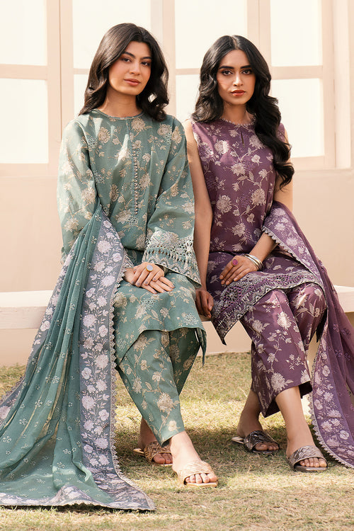 Baroque | Luxury Pret 24 | LAWN UF-599 - House Of Anaya