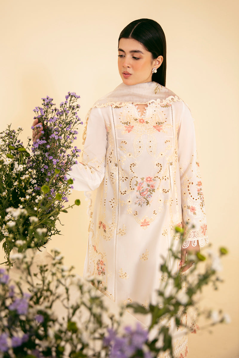 Qalamkar | Qlinekari Luxury Lawn | SQ-01 SARV - House Of Anaya