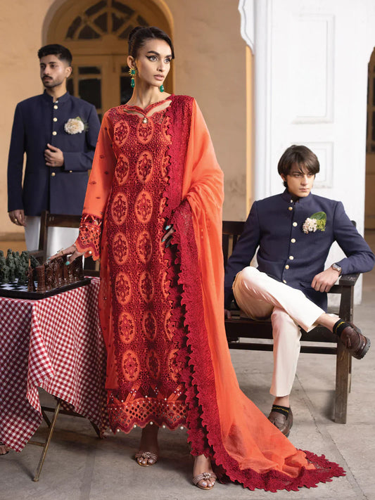 Faiza Faisal | Maya Luxury Lawn | Paula - House Of Anaya