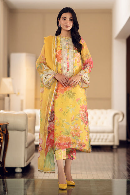 Baroque | Luxury Pret 24 | COTTON PATTI UF-509 - House Of Anaya