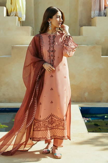 Cross Stitch | Premium Lawn 24 | ARID SAND - House Of Anaya