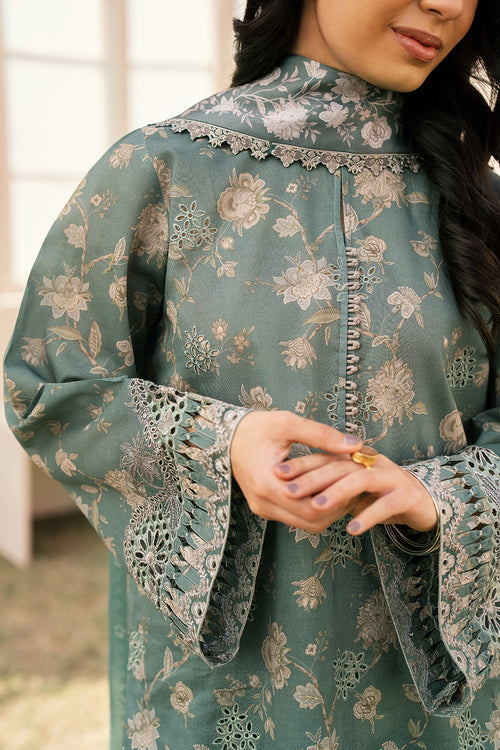 Baroque | Luxury Pret 24 | LAWN UF-599 - House Of Anaya