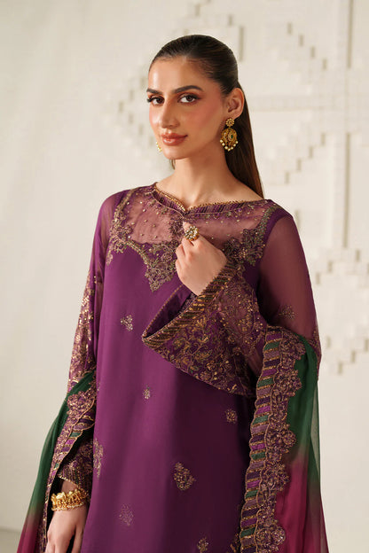Iznik | Festive Formals | UE-624 Embroidered Chiffon