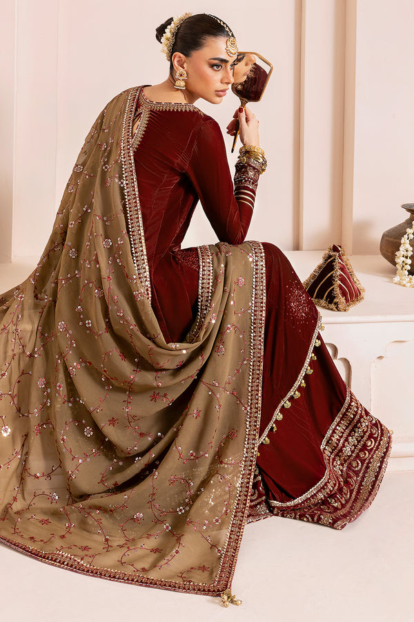 Jazmin | Chandni Velvet Formals 25 | Embroidered Velvet Formal CVF D-07