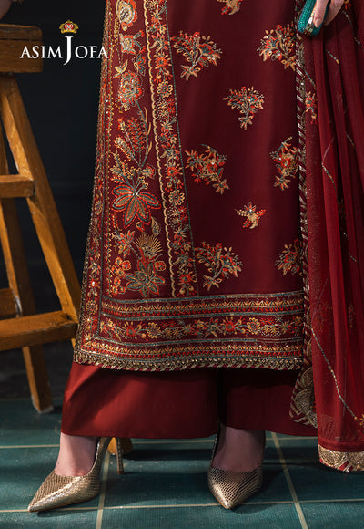 Asim Jofa | Lumiere Formals | AJLFC-05 EMBROIDERED SLUB LAWN