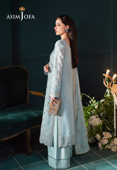Asim Jofa | Lumiere Formals | AJLFC-01 EMBROIDERED PAPER COTTON
