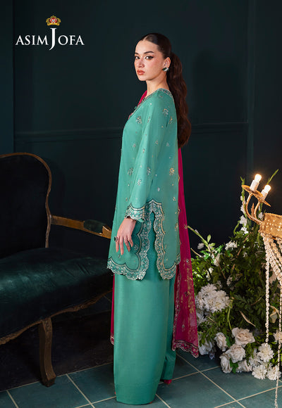 Asim Jofa | Lumiere Formals | AJLFC-04 EMBROIDERED RAW SILK