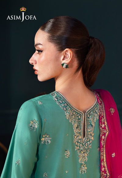Asim Jofa | Lumiere Formals | AJLFC-04 EMBROIDERED RAW SILK