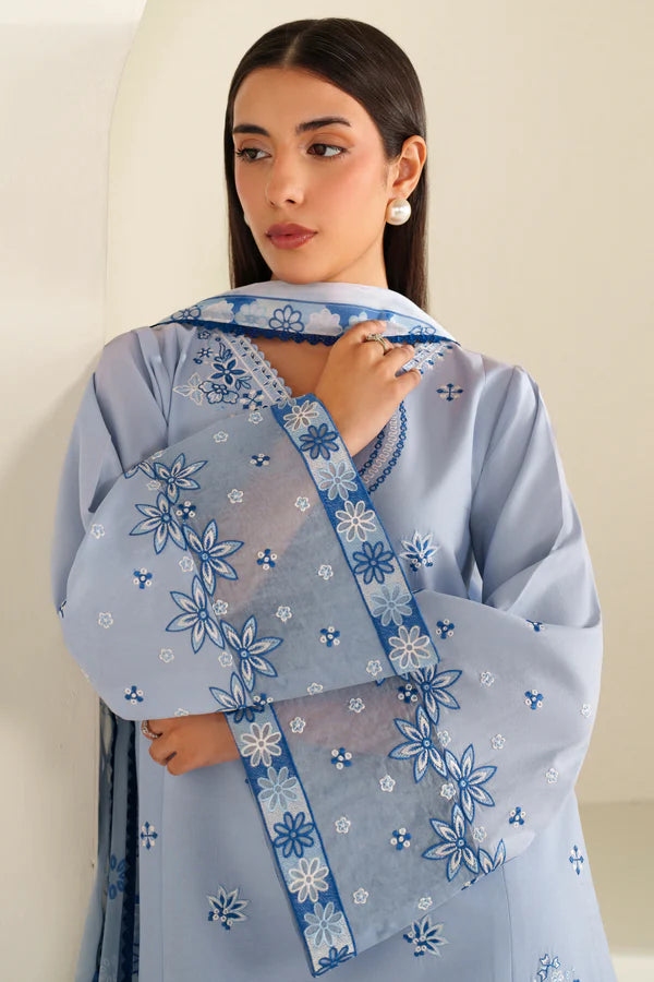 Farasha | Summer Weaves Embroidered lawn'26 | Cloud Aura