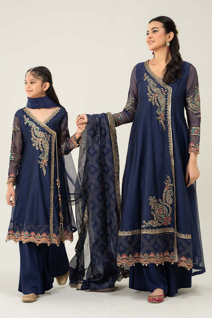 Maria B | 3 Piece Embroidered Paper Cotton Suit | MKD-W24-22 - Libasekhas