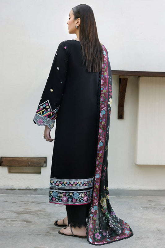 Farasha | Summer Weaves Embroidered Lawn | Ember Shadow