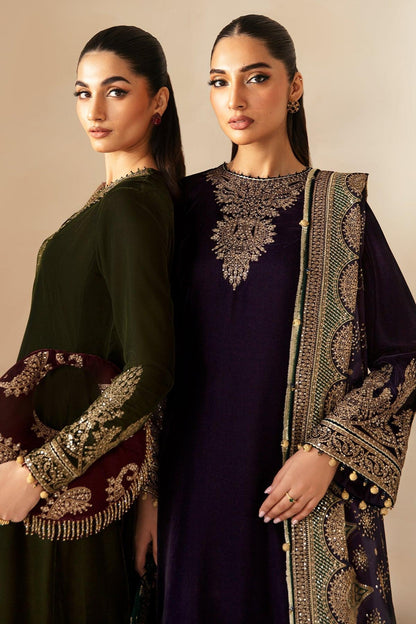 JAZMIN__Embroidered Velvet Formal VF-2029 - House Of Anaya