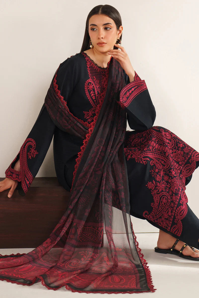 Farasha | Summer Weaves Embroidered lawn'26 | Floral Flame