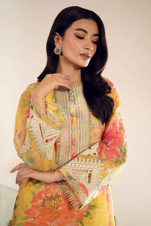 Baroque | Luxury Pret 24 | COTTON PATTI UF-509 - House Of Anaya