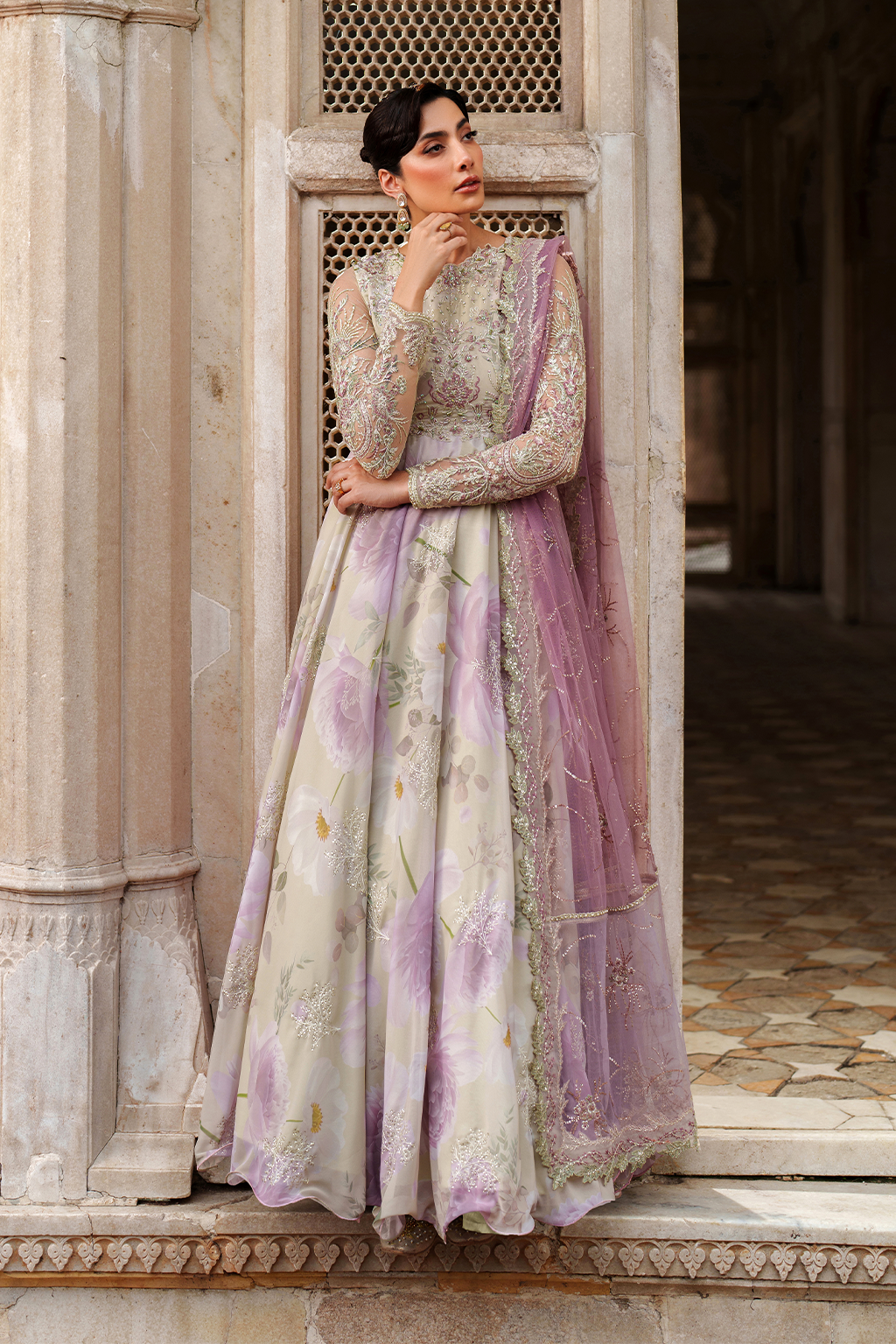 Iznik | Exclusive Formals | UE-546 Embroidered Chiffon