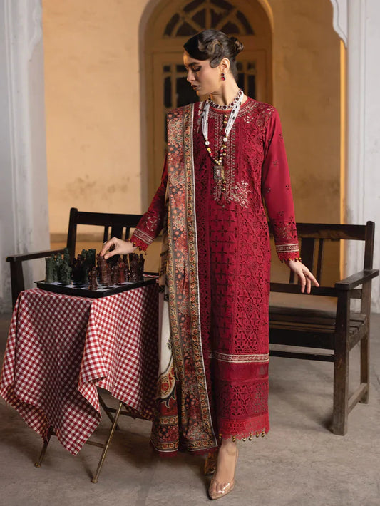Faiza Faisal | Maya Luxury Lawn | Elif - House Of Anaya
