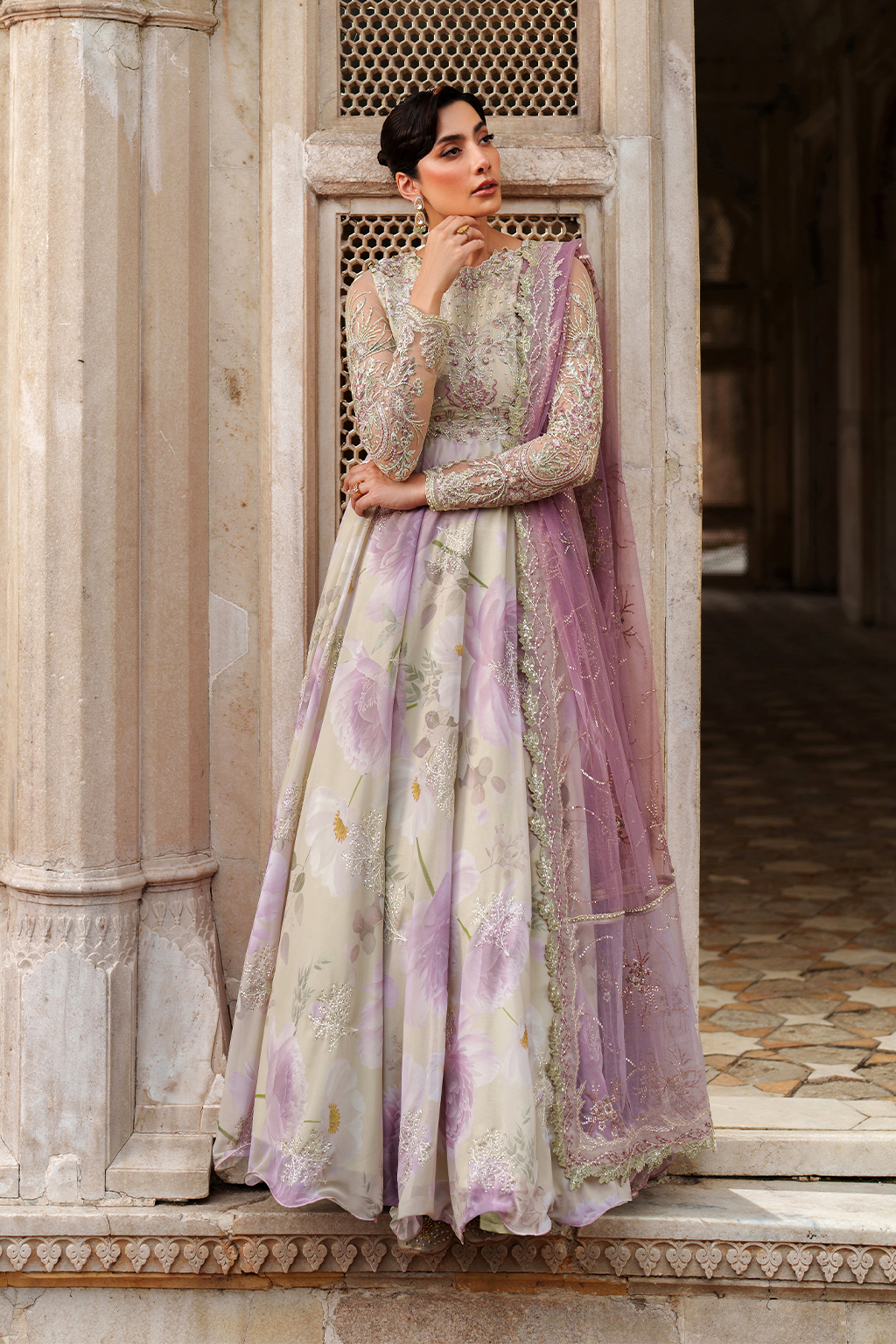 Iznik | Exclusive Formals | UE-546 Embroidered Chiffon