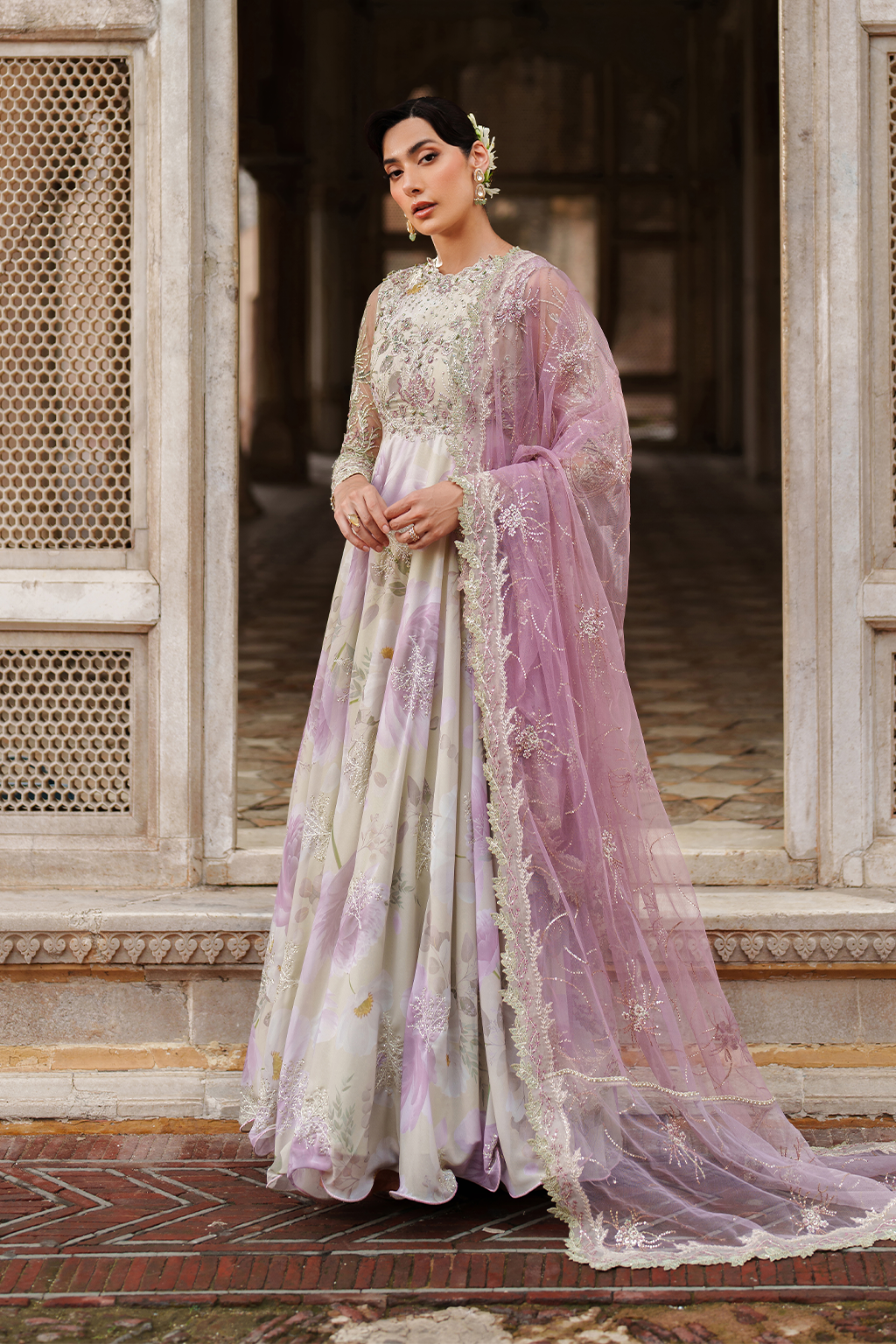 Iznik | Exclusive Formals | UE-546 Embroidered Chiffon