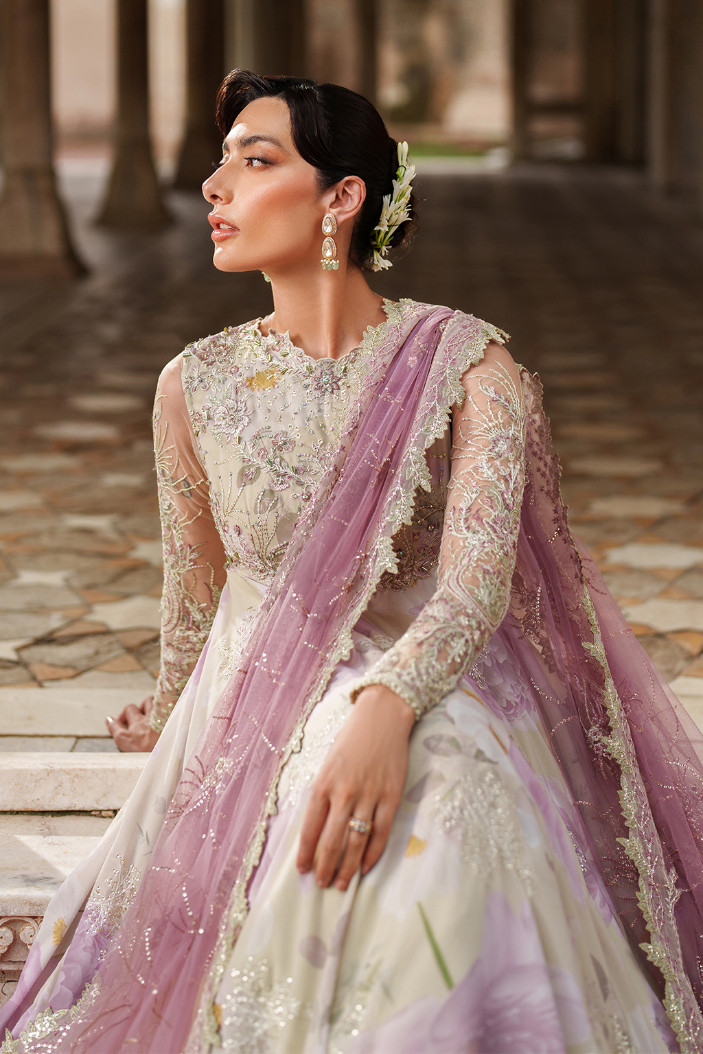 Iznik | Exclusive Formals | UE-546 Embroidered Chiffon