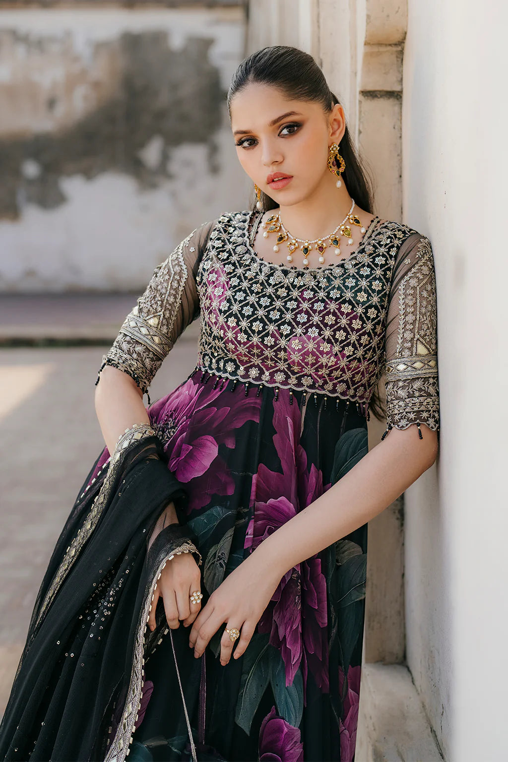 Iznik | Exclusive Formals | UE-321 Printed Chiffon