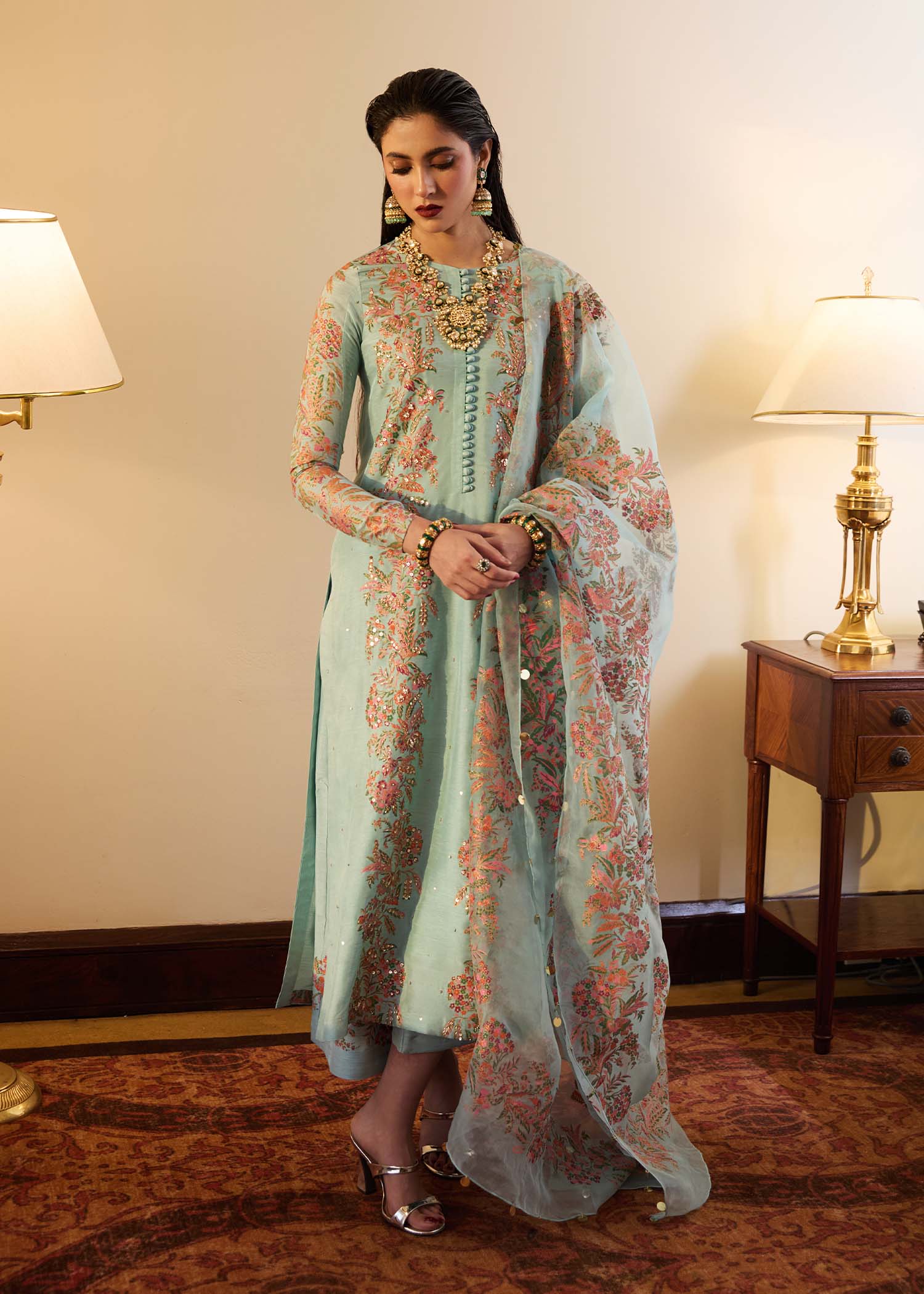 Hussain Rehar | Luxury Pret SS 24 | Salji - House Of Anaya