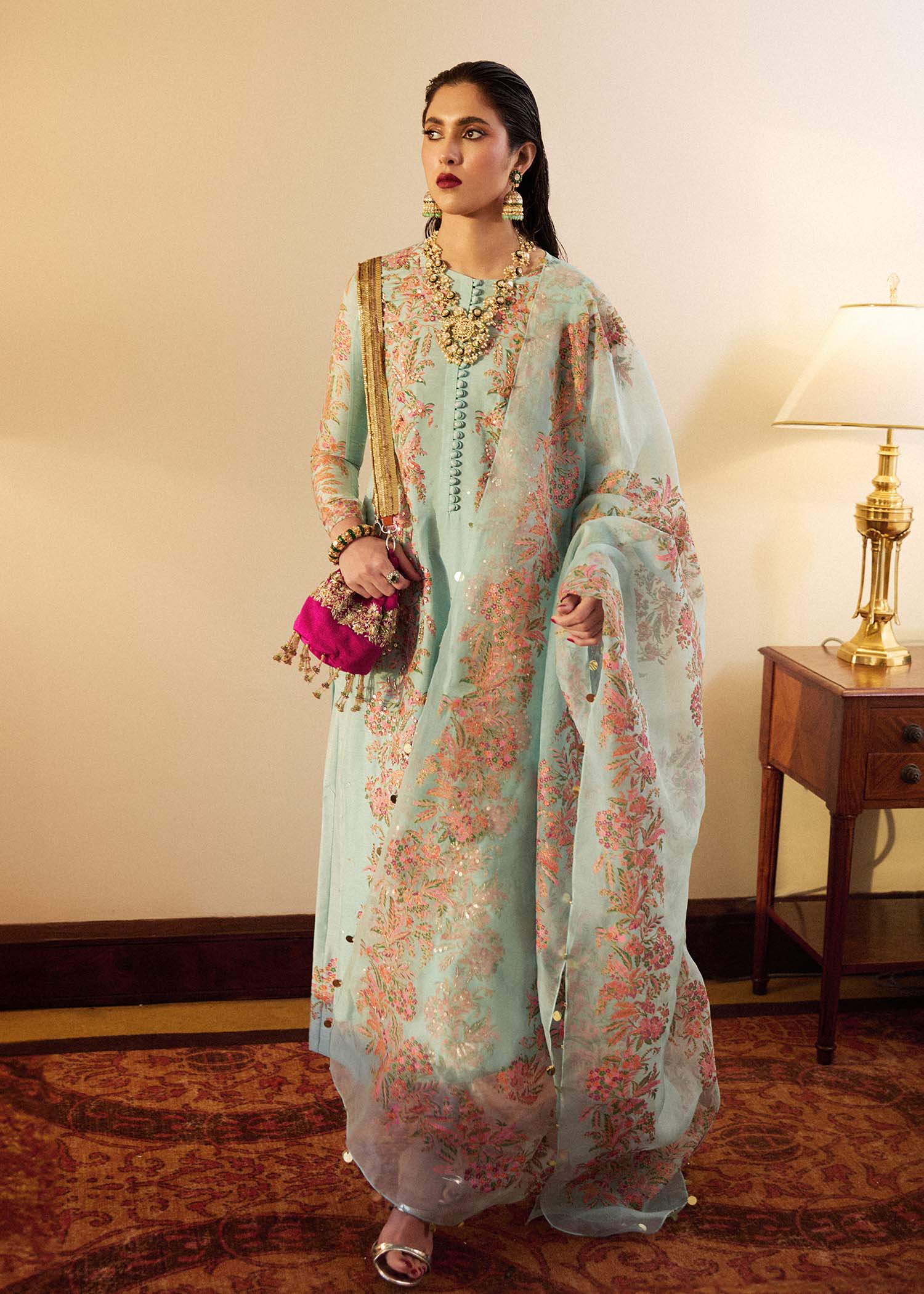 Hussain Rehar | Luxury Pret SS 24 | Salji - House Of Anaya