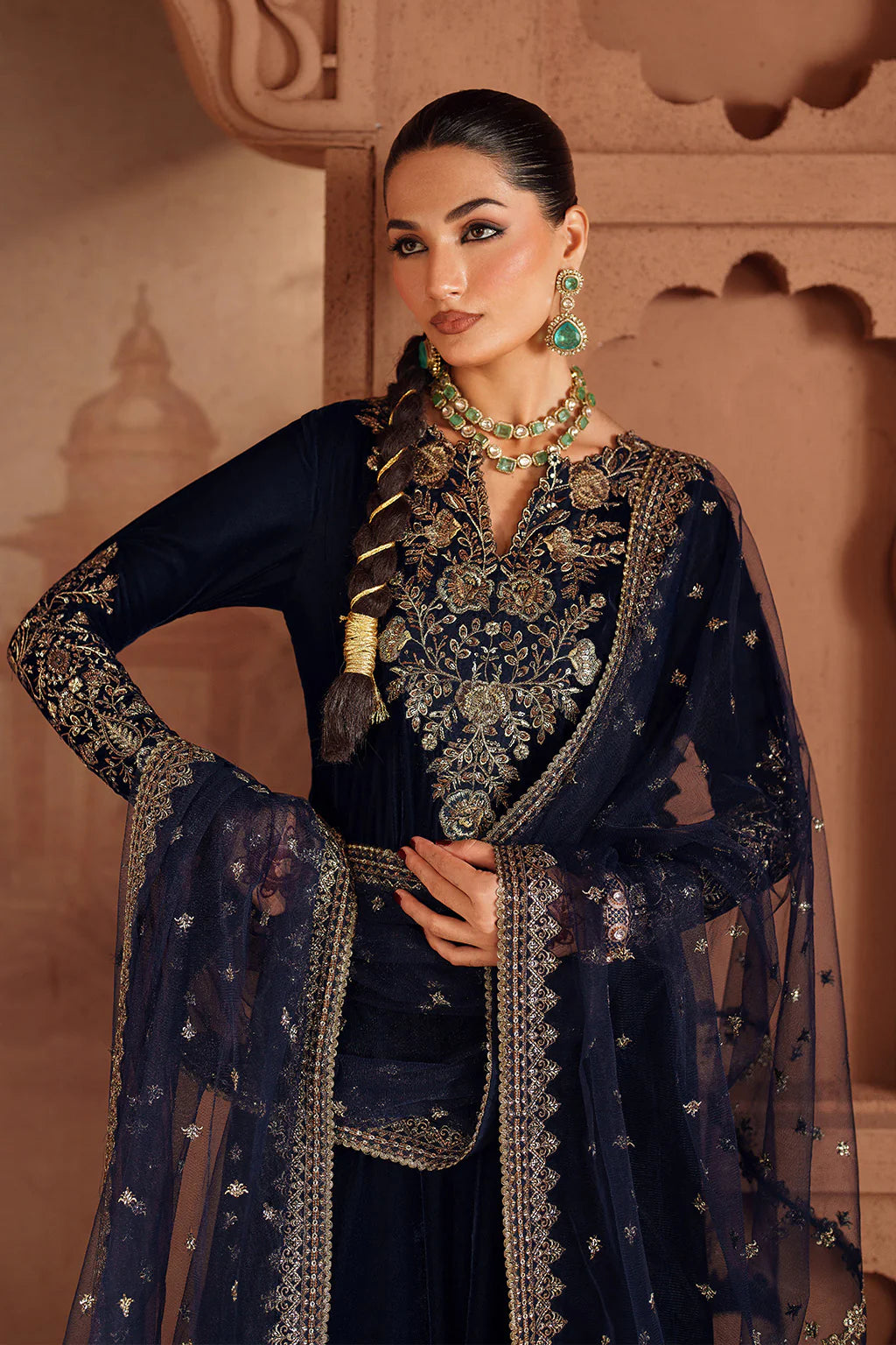 IZNIK | Raagni Velvet Formals | IV-66 Embroidered Velvet