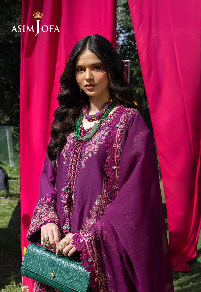 Asim Jofa | Ishq e Eid | AJULW-07 Embroidered Lawn 3 Pcs