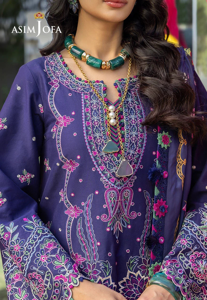 Asim Jofa | Ishq e Eid | AJULW-03 Embroidered Lawn 3 Pcs