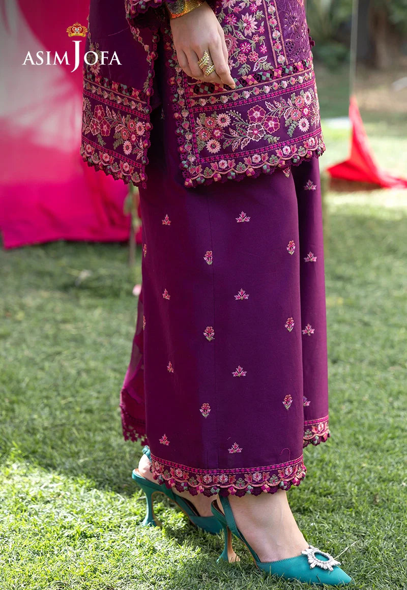 Asim Jofa | Ishq e Eid | AJULW-07 Embroidered Lawn 3 Pcs