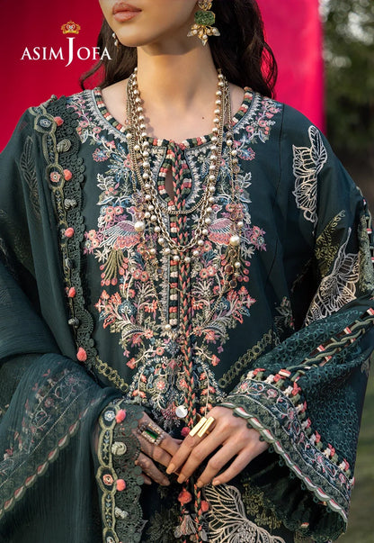 Asim Jofa | Ishq e Eid | AJULW-06 Embroidered Lawn 3 Pcs