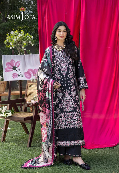 Asim Jofa | Ishq e Eid | AJULW-05 Embroidered Lawn 3 Pcs
