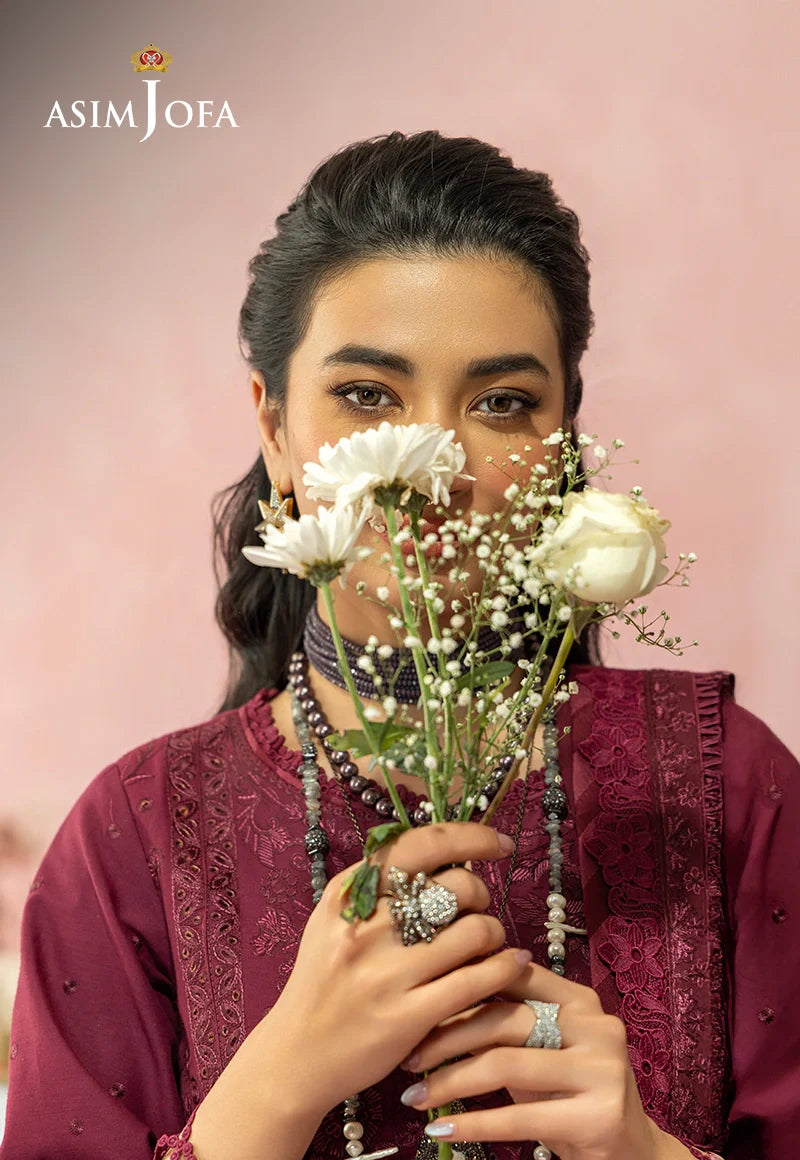 Asim Jofa | Ishq e Eid | AJULW-12 Embroidered Lawn 3 Pcs