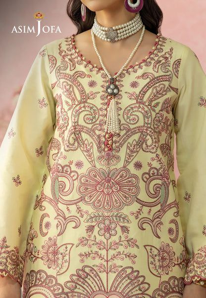 Asim Jofa | Ishq e Eid | AJULW-09 Embroidered Lawn 3 Pcs