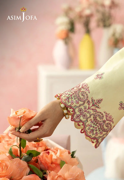 Asim Jofa | Ishq e Eid | AJULW-09 Embroidered Lawn 3 Pcs