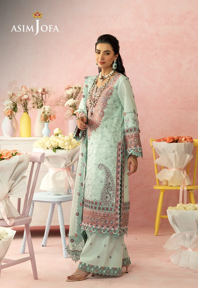 Asim Jofa | Ishq e Eid | AJULW-08 Embroidered Lawn 3 Pcs