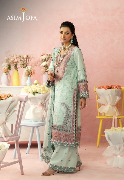 Asim Jofa | Ishq e Eid | AJULW-08 Embroidered Lawn 3 Pcs