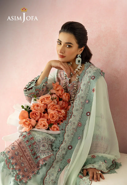 Asim Jofa | Ishq e Eid | AJULW-08 Embroidered Lawn 3 Pcs