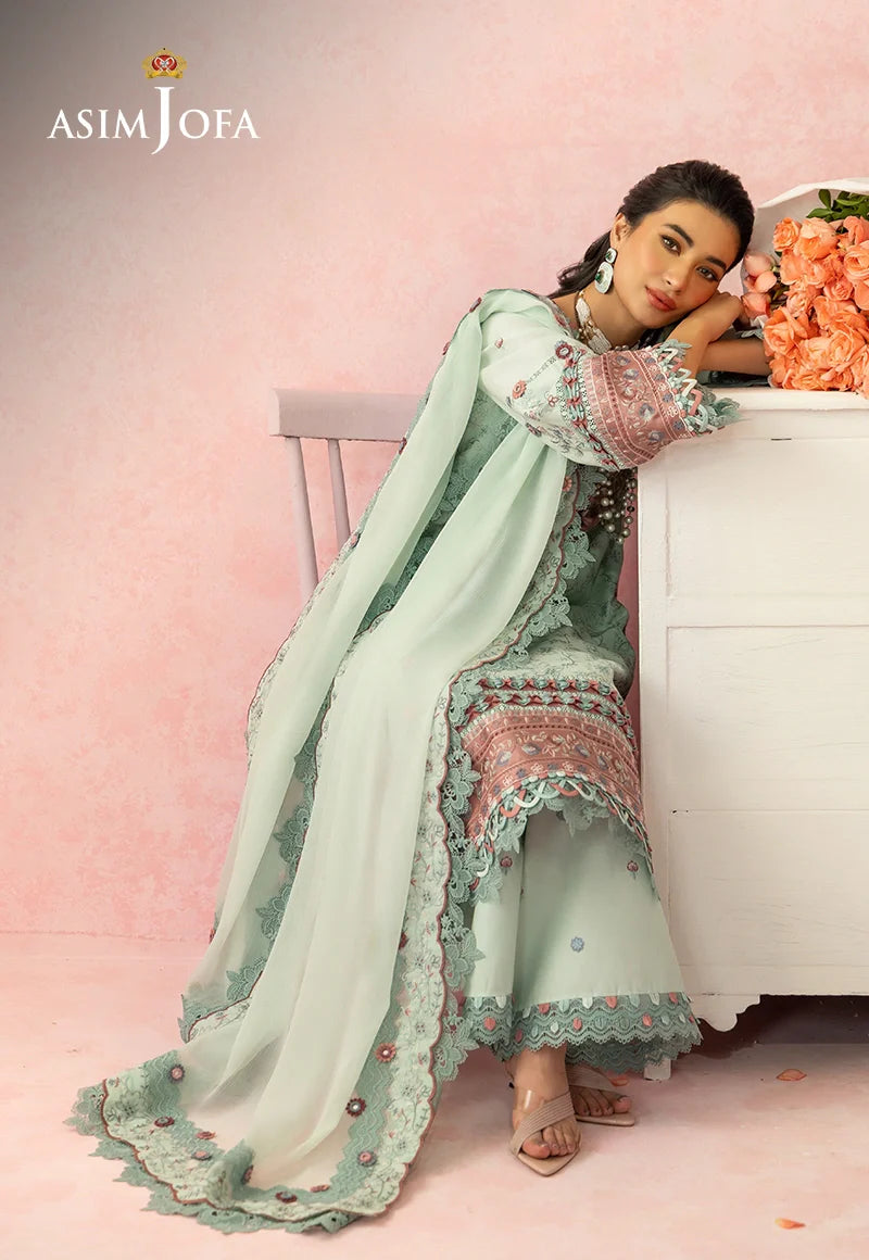 Asim Jofa | Ishq e Eid | AJULW-08 Embroidered Lawn 3 Pcs