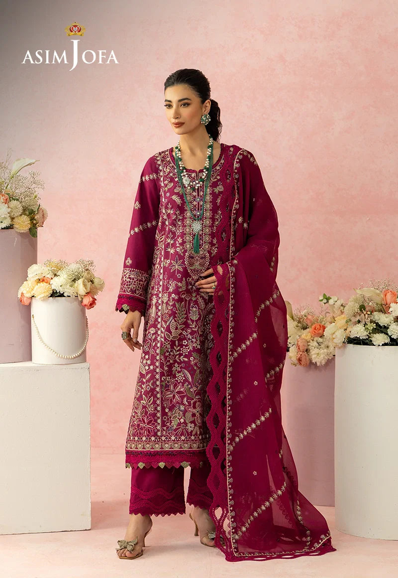 Asim Jofa | Ishq e Eid | AJULW-02 Embroidered Lawn 3 Pcs