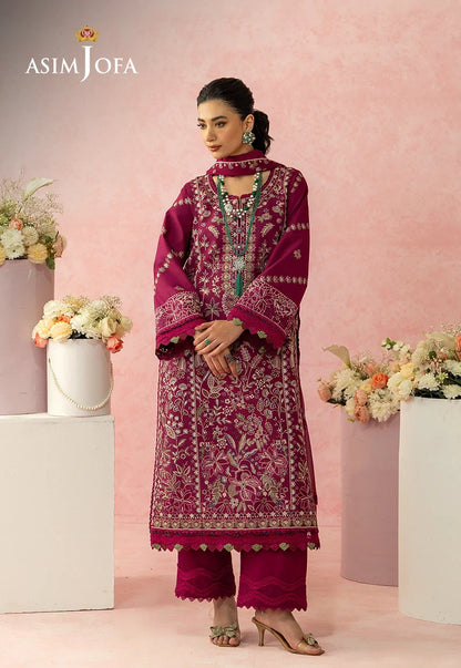 Asim Jofa | Ishq e Eid | AJULW-02 Embroidered Lawn 3 Pcs